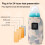 Travel Bottle Warmer Portable Bottle Keep Warmer Fast Heating 24 Hour Heat Retention USB Powered Adjustable Temperature Settings Multi Function 6