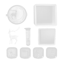 Múnlaí Réitigh Roisín Silicone Tráidire Cearnógach Cóstóirí Agáit DIY Sábháilte do Bhia Neamh-Tocsaineach Ath-inúsáidte Glanadh Éasca