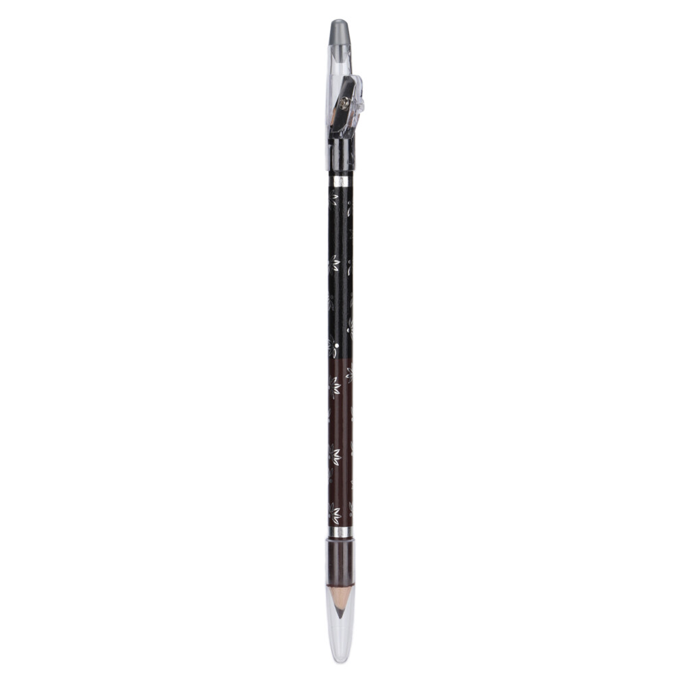 Black Dual-Sided Brow Brush For Waterproof Eyebrow Pencil, Retractable Definer Pencil For Natural And Delicate Brows, + Coffee (2) For Nightclubs