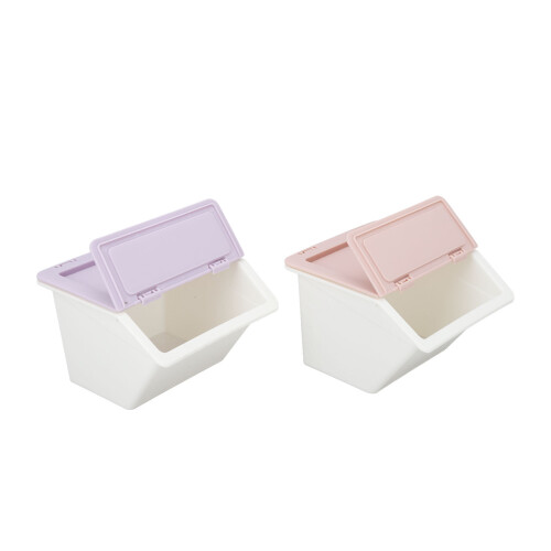 Skincare Organizer κάλυψης σκόνης Stackable σχεδίου υπολογιστών γραφείου αποθήκευσης 2