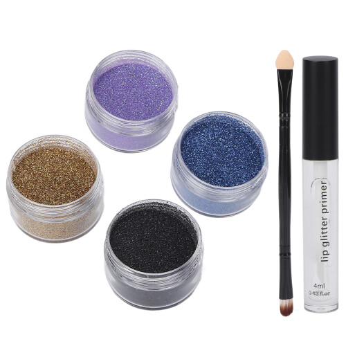 Infinite Creative Possibilities Glitter Lip Kit Λαμπερό, Αδιάβροχο, 3D Effect, Μακράς Διάρκειας, Πούδρα 2