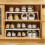 Stackable Kitchen Cabinet Shelf Organizer with Non Slip Expandable Design, White/Dark Grey 4