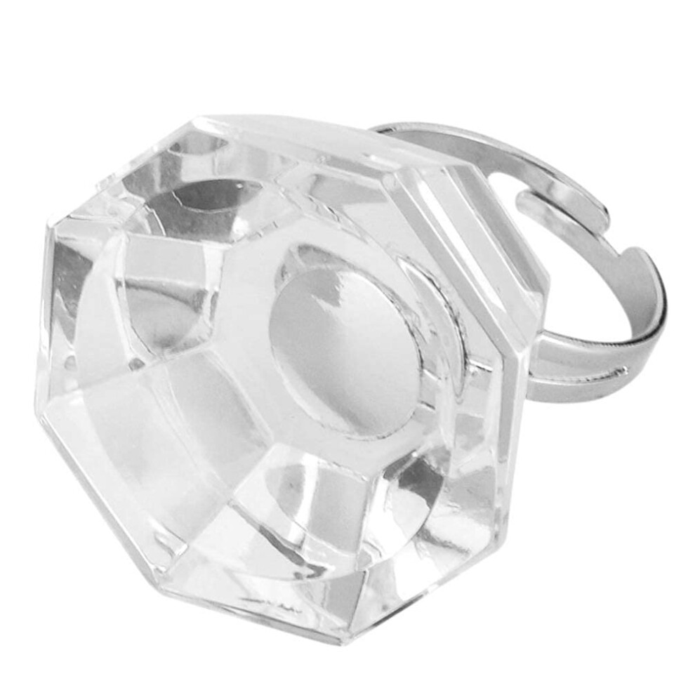 Eyelash Extension Glue Ring and Crystal Glass Tattoo Pigment Holder for Semi Permanent Makeup
