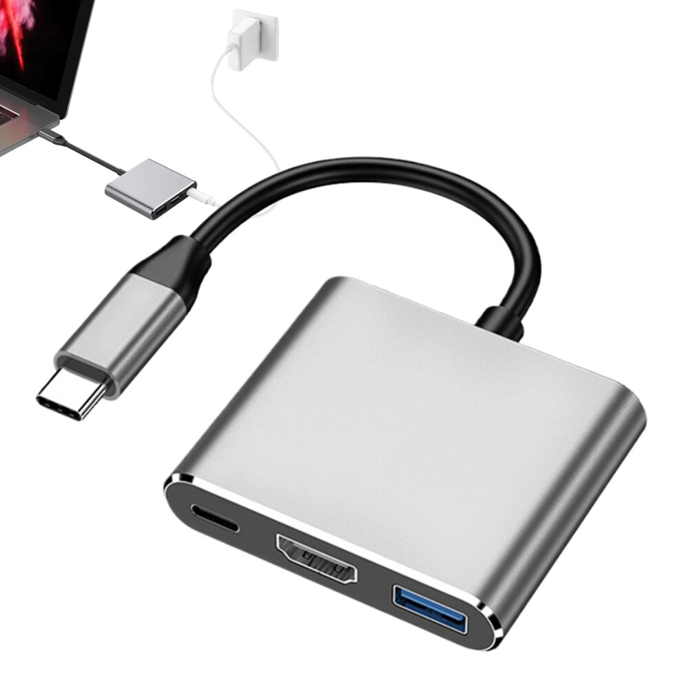 Usb C Docking Station Hub With 3 Usb 3.0 Ports, 4K Hdmi, 100W Pd Charging For Pc And Tablet 9099447788559