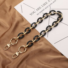 Removable Acrylic Bag Chain Strap Colorful Resin Purse Chain Accessory Fishbone Style