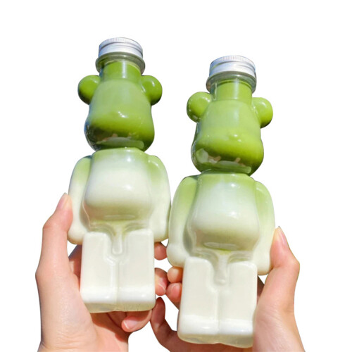 Μπουκάλια Sippy Therapy με μέλι και αρκούδα, εύκαμπτα μακριά καλαμάκια για εύκολη ροή 2