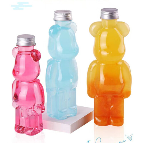 Μπουκάλια Sippy Therapy με μέλι και αρκούδα, εύκαμπτα μακριά καλαμάκια για εύκολη ροή 1