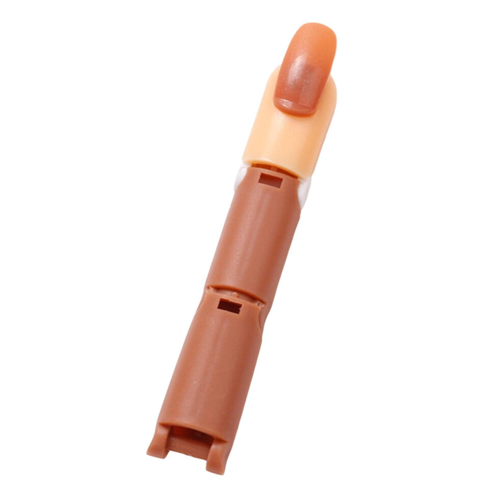 Practice Nail Hand with Adjustable Joints for Acrylic Nails, Realistic Size, Single Finger Model