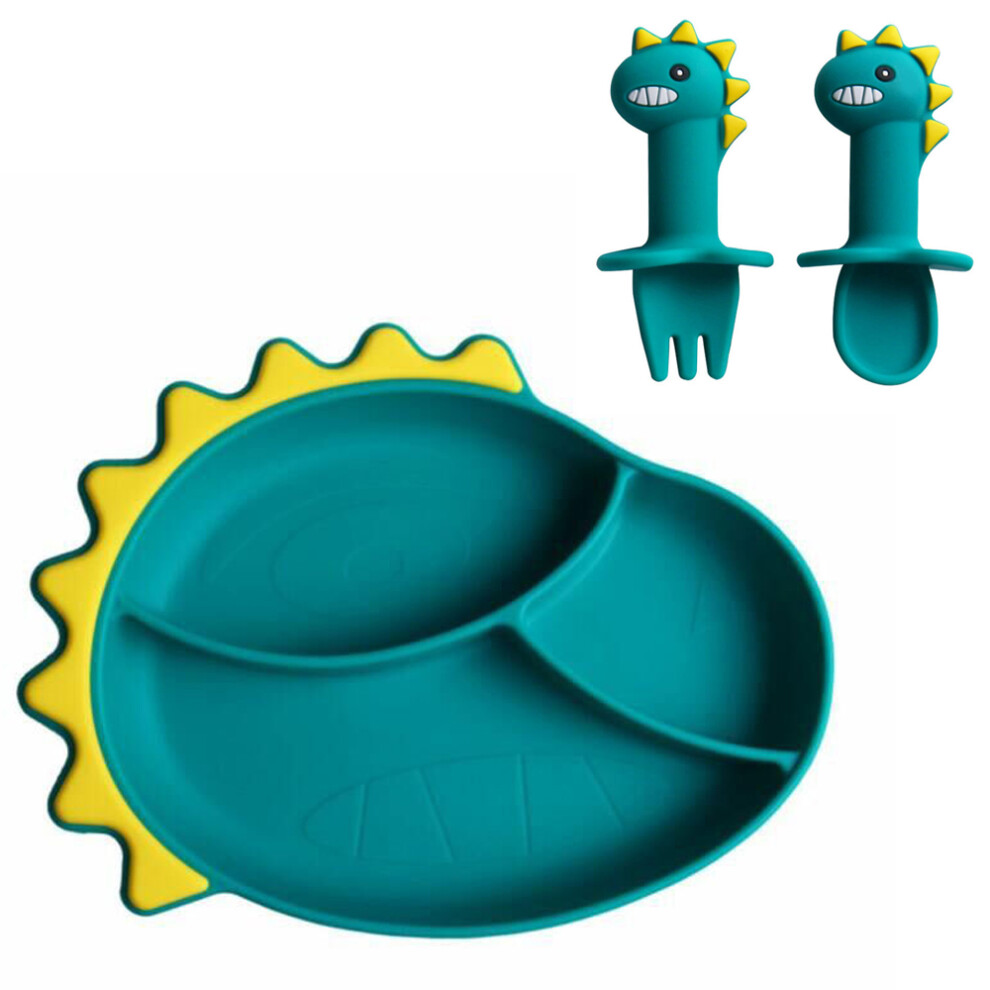 Non-Toxic Silicone Suction Plate, Vibrant Design for Engaging Meal Times, Bpa-Free & Dishwasher Safe, Promote Independent Feeding and Sensory Expl