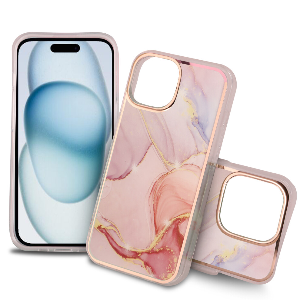 Compatible With Iphone 15 Case, Compatible With Iphone 15 Pro Marble Rugged Cover, Anti-Scratch Shockproof Slim Case For Iphone 15, 15 Pro, 15 Plus, 9164030350106