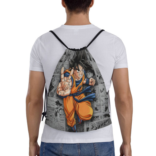 Τσάντα Dragon Ball Classic με κορδόνι, πτυσσόμενη, αθλητική, γυμναστικής, τσάντα με 1