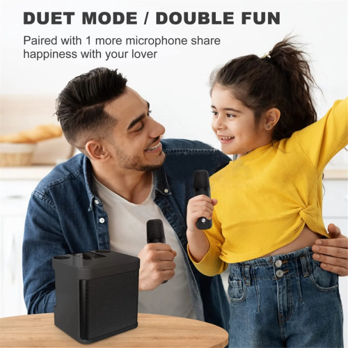 Σετ ηχείων Bluetooth Family K Song με ήχο Bluetooth, καραόκε και τραγούδι, ασύρματο μικρόφωνο, 1