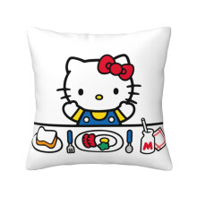 Cás Piliúir Hello Kitty le haghaidh Tolg, Leaba, Clúdach Piliúir Baile, Maisiúcháin - 1212 orlach - Stíl 4