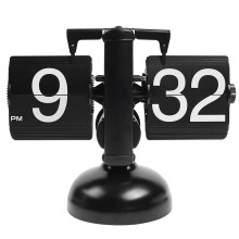 Reloj digital con mecanismo de giro automático, decoración retro para el hogar, reloj con mecanismo de giro interno, ideal para el hogar, la