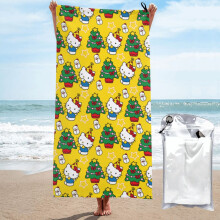 Mjuk mikrofiberstrandhandduk för katter, 89 x 153 cm, snabbtorkande och bärbar, perfekt för resor, simning, sport, fitness, personligt tillbehör