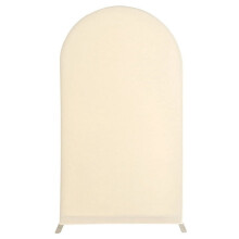2,2 meter lange trouwbooghoes, ronde trouwboogstandaardhoes voor verjaardagsfeestdecoratie, crèmekleurig wit