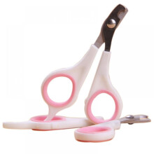 Prettyui Pet Multi Colors Optional Plastic Stainless Steel Nail Clippers for Small Medium Dogs