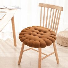 Cojín redondo Fnyoxu de 40x40 cm, de espuma viscoelástica impermeable, para interior y exterior, ideal para sillas colgantes, patios y muebles