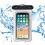 Capa universal para celular IPX8, à prova d'água, ideal para praia e uso subaquático, com cordão para todos os celulares de até 7,2 polegadas. 1