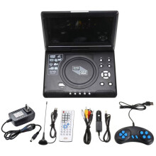Eccomum DVD Player, 9.8 inch LCD Screen Home Car TV VCD Compact Disc MP3 Viewer with Game Function