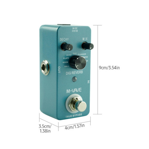 Pedal Éifeachtaí Giotáir Digiteach Athfhuaimnithe Dig Reverb9 Cineálacha Athfhuaimnithe Meath 2