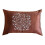 Capa de almofada decorativa estilo europeu, 30x60cm (12x24 polegadas), laranja, em seda, retangular, feita à mão - Crystal Evening 1