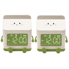Sveglia elettronica a forma di cartone del latte, mini conto alla rovescia per studenti, piccola e graziosa sveglia per camera da letto, verde