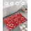 Χαλί μπάνιου Fluffy16x24in, Κόκκινη καρδιά με λαμπερό αστέρι για την ημέρα του Αγίου 6