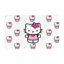 Hello Kitty dørmatte, sklisikkert vaskbart teppe for utendørs og innendørs bruk, 20 x 31,5 tommer, kompatibel med jule- og høytidsinnredning til