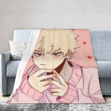 My Hero Academia -hotellin viltti, anime-viltti sängylle, sohvaviltti, erittäin pehmeä fleece-viltti makuuhuoneeseen, olohuoneeseen, 60 x 50 tuumaa