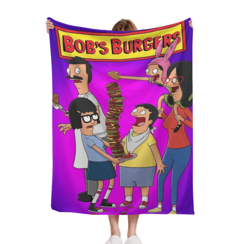 Bob's Burgers Super Morbida e confortevole coperta in pile per letto e divano - 60*80