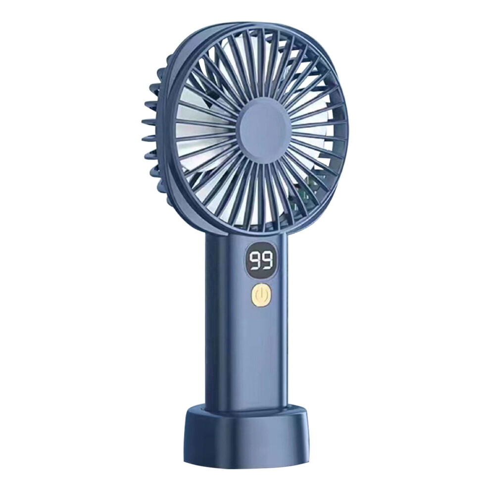 Yobolk Mini Fan Portable, Rechargeable Usb Handheld Fan With Quiet Large Wind, 5 Speeds & Digital Display 9164030488779