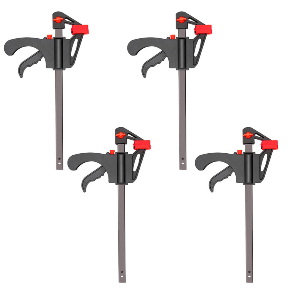Staron 91Mm Wood Working Bar F Clamp Clamps Grip Ratchet Quick Release Fixed 4Pc 9164030489417