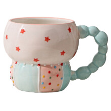 Ceramiczny kubek, kolorowy kubek do kawy, domowy kubek, kubek śniadaniowy, kubek do mleka, kawy, herbaty, soku owocowego, owsianki, wody, D