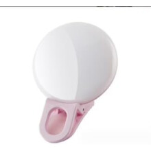Luz de selfie recarregável para celulares e laptops.