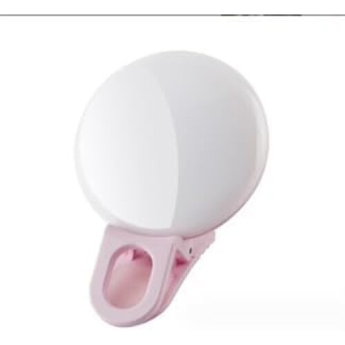 Luz de selfie recarregável para celulares e laptops.