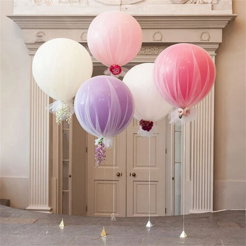 Balões grandes de 91 cm (36 polegadas) em tons pastel, estilo doce, para decoração de chá de bebê, casamento e aniversário. Cor rosa. 1