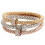 Conjunto de pulseiras Designice YUEHAO com pingente de rosa e strass para mulheres. 1