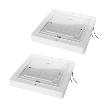 2x9W12V LED-Innenraumleuchte für Auto, Wohnwagen oder Wohnmobil, warmweißes Licht