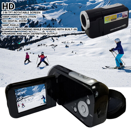 Câmera Digital VALSEEL DV com Resolução de Vídeo, Tela LCD de 2 Polegadas, Full HD 1080P - Eletrônicos 2