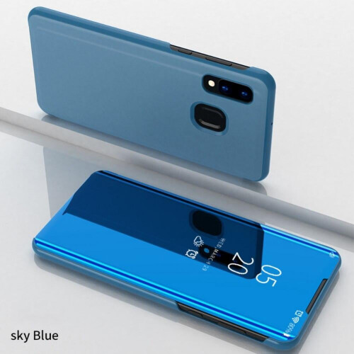Θήκη Smart Mirror για συμβατό με Samsung Galaxy S21FE, εξαιρετικά λεπτή, αναδιπλούμενη βάση