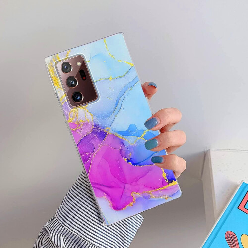 Συμβατή με το Samsung Galaxy Note20Ultra Case5g, πολυτελής θήκη TPU με λαμπερή λεοπάρ εκτύπωση και 2