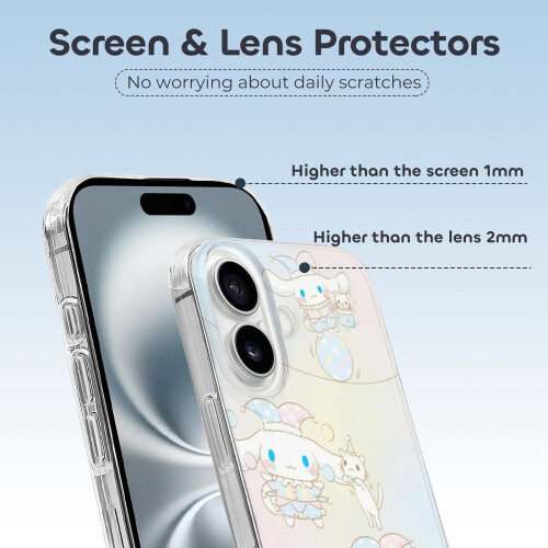 Θήκη Cinnamoroll TPU συμβατή με iPhone16 – Εξαιρετικά λεπτή, ανθεκτική στους κραδασμούς, 2