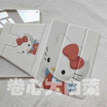 Χαριτωμένη kt κινούμενα σχέδια3D Hello Kitty συμβατή με προστατευτική θήκη iPad pro11 ιντσών