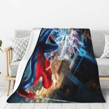 Spider-Man fleece deken, superzachte en knusse plaid, kinderbeddengoed - Superzacht, 102 x 76 cm