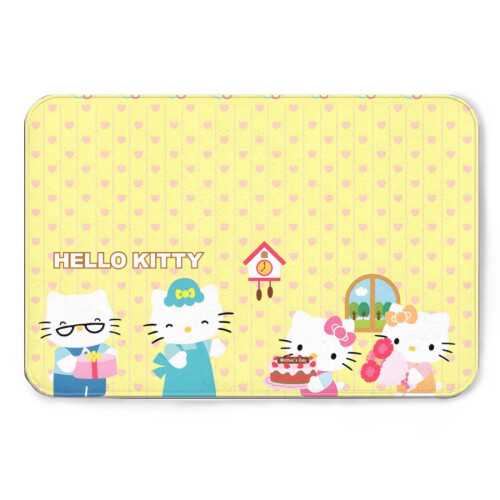 Χαριτωμένο χαλάκι μπάνιου Hello Kitty, αντιολισθητικό μαλακό χαλάκι δαπέδου από