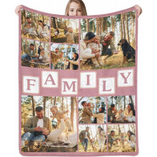 Vaderdagcadeaus voor papa: een gepersonaliseerde deken met foto's, cadeaus van dochter en zoon voor papa, kerst- en verjaardagscadeaus voor papa.