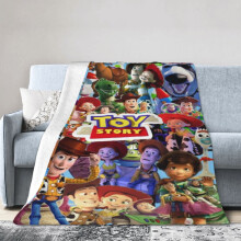 Toy Story deken/plaid voor de slaapkamer, flanellen deken voor bed en bank, 50"x40"