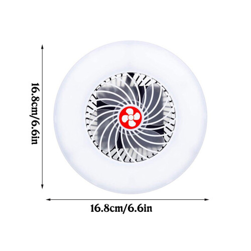 YOBOLK Φως κάμπινγκ LED & Φορητός ανεμιστήρας, Μπαταρία USB 2400mAh, Μίνι ανεμιστήρας 2