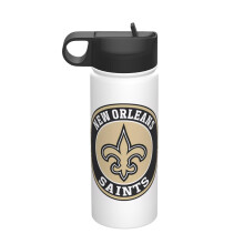 Saints Sports Izolovaná láhev na vodu z nerezové oceli, 18 oz, přenosný nepropustný hrnek s brčkem, vhodný do posilovny a na cesty